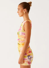 Yennifer Mini Dress - Sunburst Floral