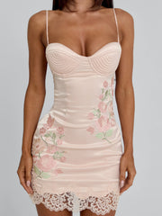 Rosava Mini Dress Pink