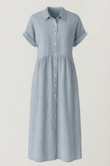 Ladies' Elegant Midi Dress With Pockets