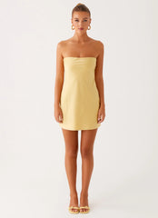 Yulina Mini Dress - Yellow