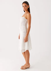 Tamar Midi Dress - White