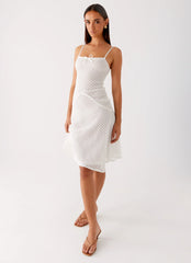 Tamar Midi Dress - White