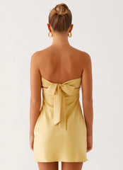 Yulina Mini Dress - Yellow
