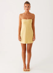 Yulina Mini Dress - Yellow