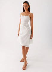 Tamar Midi Dress - White