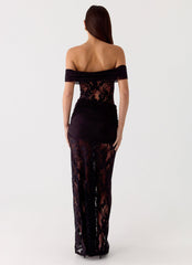 Gracie Twist Maxi Dress - Black